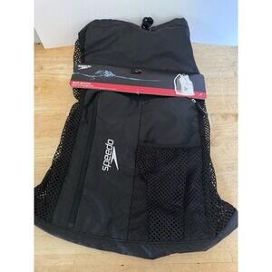 Speedo Deluxe Ventilator Bag Black Mesh New  18 x 24 In